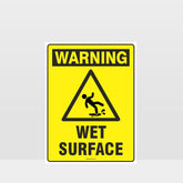 Custom Metal Sign,Warning Wet Surface Sign